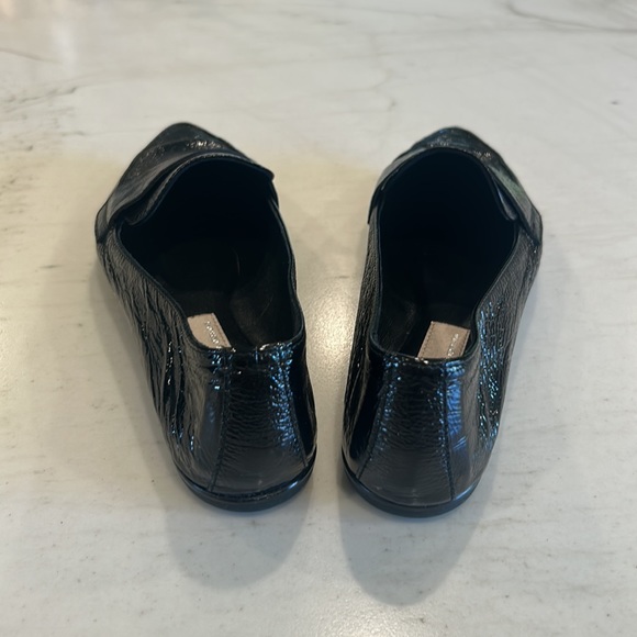 AGL black leather pointed toe loafers + dust cover - Picture 3 of 7